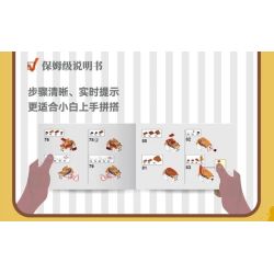 iambrick 31107 SquiRose Xếp hình lắp ráp ghép mô hình cây thông hoa hồng