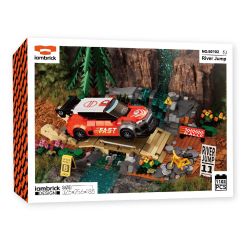 iambrick 50102 River Jump Xếp hình lắp ráp ghép mô hình Nhảy qua thác ghềnh