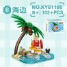 KAZI GBL BOZHI KY81180 Mini Scene Xếp hình lắp ráp ghép mô hình 8 cảnh nhỏ lịch sử: pharaoh, phòng tập võ thuật, ma cà rồng, cướp biển, thang máy trượt tuyết, bờ biển, đấu sĩ, cửa hàng Mexico