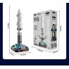 JAKI CK017 Long March 9 Rocket Xếp hình lắp ráp ghép mô hình Tên lửa Bình Minh Trường Chinh 9 tháng 3