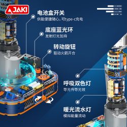 JAKI CK017 Long March 9 Rocket Xếp hình lắp ráp ghép mô hình Tên lửa Bình Minh Trường Chinh 9 tháng 3