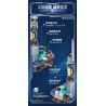 JAKI CK017 Long March 9 Rocket Xếp hình lắp ráp ghép mô hình Tên lửa Bình Minh Trường Chinh 9 tháng 3