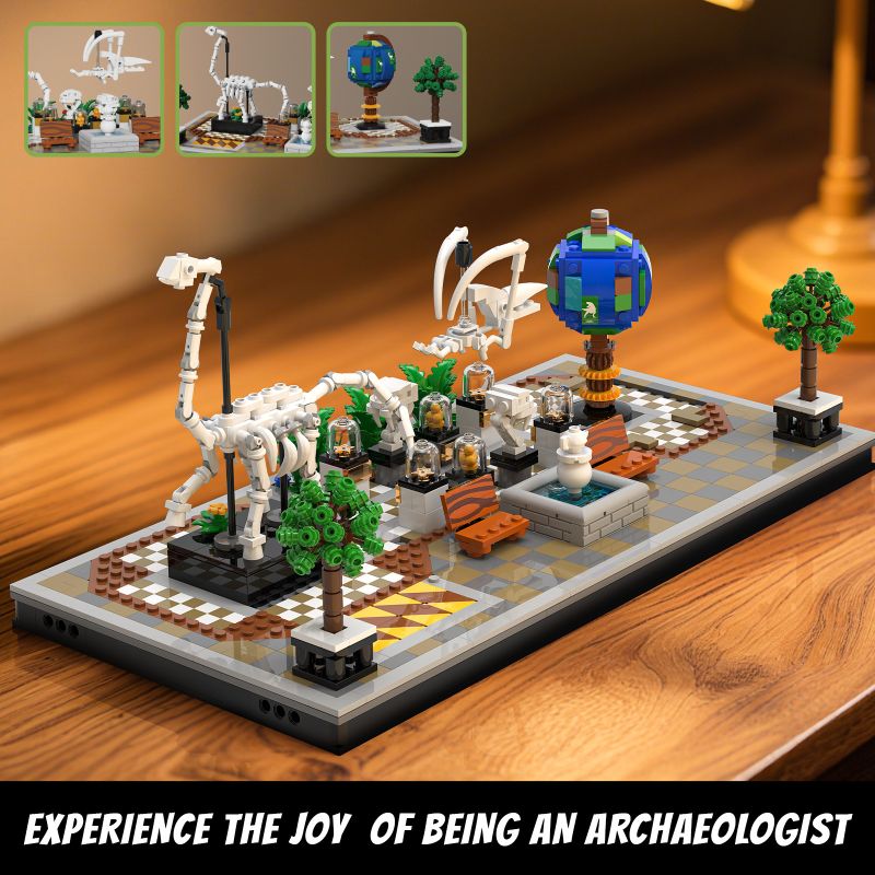 Xbert 66128 Dinosur Museum Xếp hình lắp ráp ghép mô hình Bảo tàng khủng long