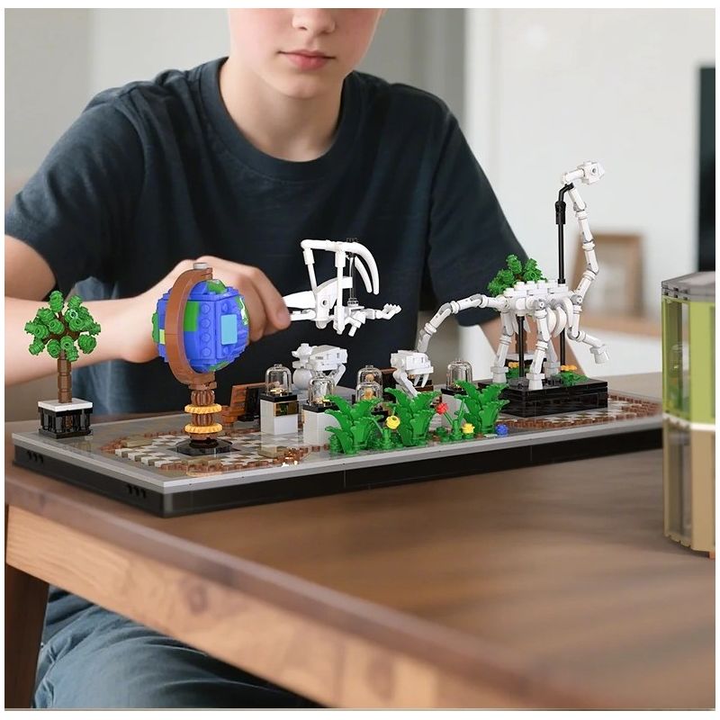 Xbert 66128 Dinosur Museum Xếp hình lắp ráp ghép mô hình Bảo tàng khủng long