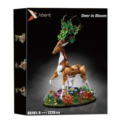 Xbert 66191 Deer In Bloom A Floral Fantasy Xếp hình lắp ráp ghép mô hình Nai sừng tấm