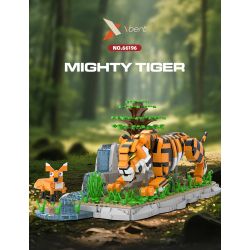 Xbert 66196 Deer In Bloom A Floral Fantasy Xếp hình lắp ráp ghép mô hình Cáo giả làm sức mạnh của hổ