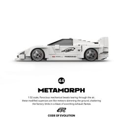 Pibo PB8844 Xếp hình lắp ráp ghép mô hình Siêu xe Ferrari F40