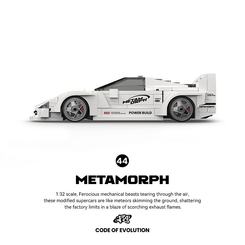 Pibo PB8844 Xếp hình lắp ráp ghép mô hình Siêu xe Ferrari F40