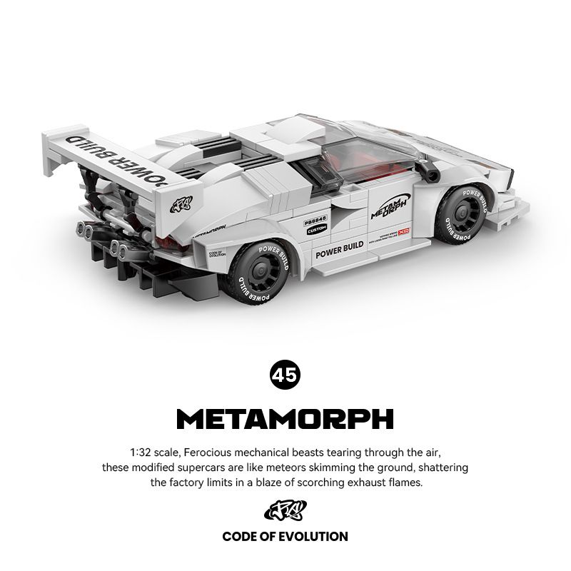 Pibo PB8845 Xếp hình lắp ráp ghép mô hình siêu xe Lamborghini Conach