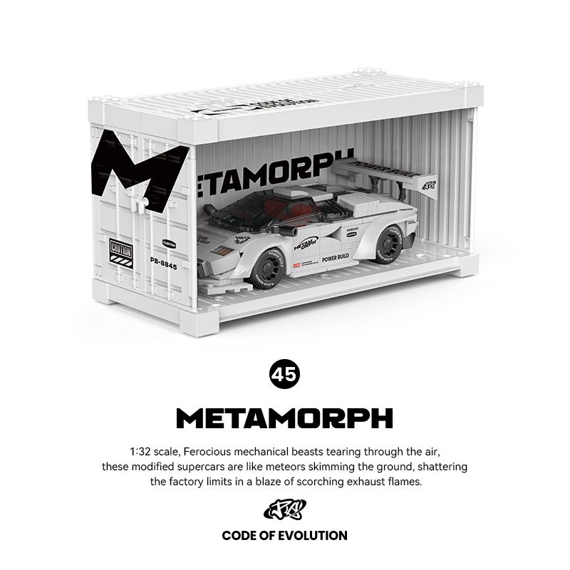 Pibo PB8845 Xếp hình lắp ráp ghép mô hình siêu xe Lamborghini Conach