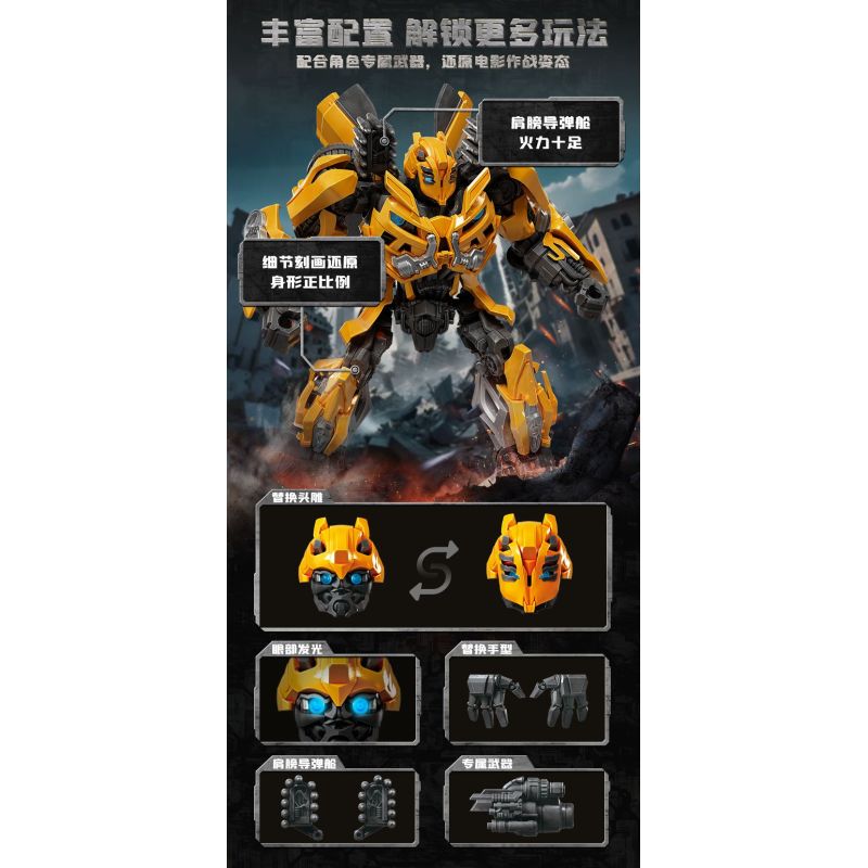 BLOKEES 71423 Xếp hình lắp ráp ghép mô hình Transformers Beyond: Phim 3 Bumblebee CC23