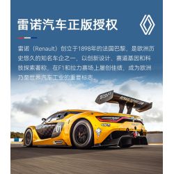 CaDA DoubleE C51094 Xếp hình lắp ráp ghép mô hình Renault SportRS.01 phiên bản điều khiển từ xa hai chế độ được lập trình 1:20
