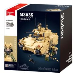 Sluban M38-B1363 Xếp hình lắp ráp ghép mô hình Vua mô hình sản phẩm: Tăng hạng nhẹ M3A3S 1:35