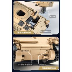 Sluban M38-B1363 Xếp hình lắp ráp ghép mô hình Vua mô hình sản phẩm: Tăng hạng nhẹ M3A3S 1:35