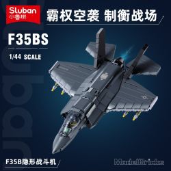 Sluban M38-B1361 Xếp hình lắp ráp ghép mô hình Vua mô hình sản phẩm: Tiêm kích tàng hình F35B 1:44