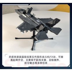 Sluban M38-B1361 Xếp hình lắp ráp ghép mô hình Vua mô hình sản phẩm: Tiêm kích tàng hình F35B 1:44