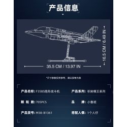Sluban M38-B1361 Xếp hình lắp ráp ghép mô hình Vua mô hình sản phẩm: Tiêm kích tàng hình F35B 1:44