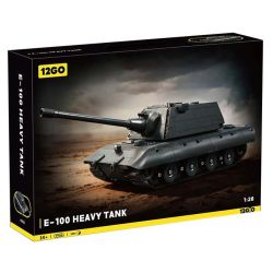 12GO 97019 E-100 Heavy Tank Xếp hình lắp ráp ghép mô hình Xe tăng hạng nặng E-100 1:28