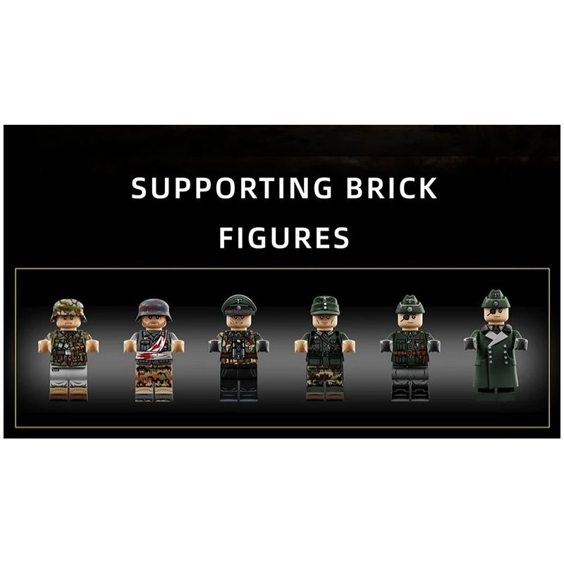 12GO 97019 E-100 Heavy Tank Xếp hình lắp ráp ghép mô hình Xe tăng hạng nặng E-100 1:28