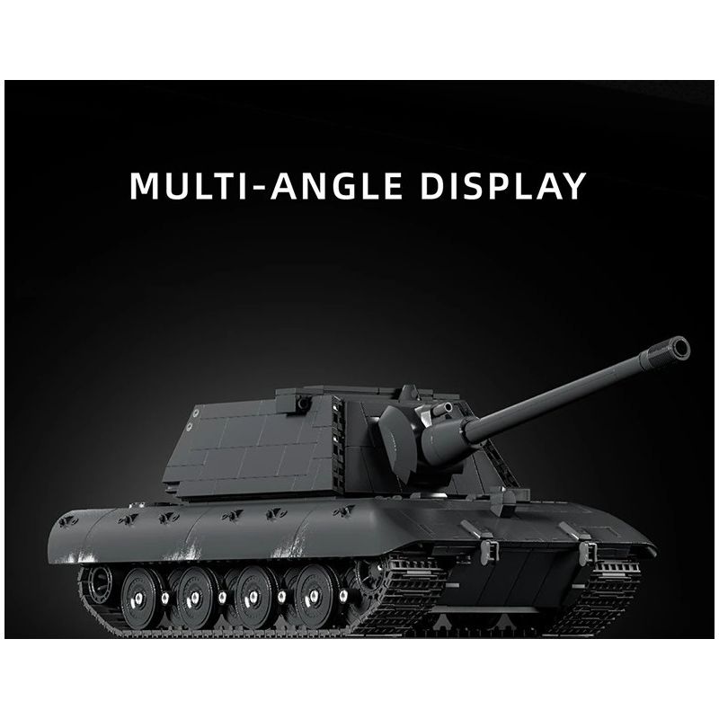 12GO 97019 E-100 Heavy Tank Xếp hình lắp ráp ghép mô hình Xe tăng hạng nặng E-100 1:28