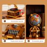 JIESTAR 57033 Victorian Vintage Furniture Xếp hình lắp ráp ghép mô hình 6 loại đồ nội thất theo phong cách cổ điển Victoria: máy đánh chữ, ghế sofa da đơn, TV, quả địa cầu, đồng hồ sàn, máy hát