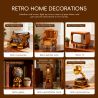 JIESTAR 57033 Victorian Vintage Furniture Xếp hình lắp ráp ghép mô hình 6 loại đồ nội thất theo phong cách cổ điển Victoria: máy đánh chữ, ghế sofa da đơn, TV, quả địa cầu, đồng hồ sàn, máy hát
