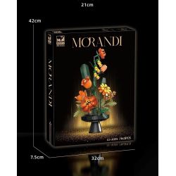 Beautiful and 13112 Morandi Xếp hình lắp ráp ghép mô hình Bó hoa Morandi