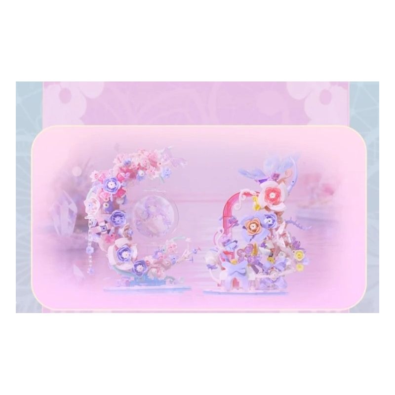 FUNIFY W9303A Xếp hình lắp ráp ghép mô hình Giấc mơ ngọt ngào của hoa: Hoa trong gương và trăng trong nước
