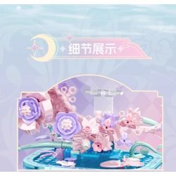 FUNIFY W9303A Xếp hình lắp ráp ghép mô hình Giấc mơ ngọt ngào của hoa: Hoa trong gương và trăng trong nước