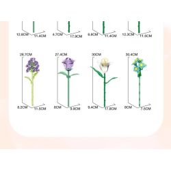 WOMA 11543 Xếp hình lắp ráp ghép mô hình Bó hoa 12 kiểu