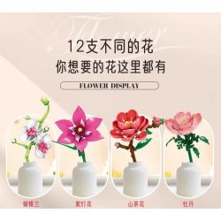 WOMA 11543 Xếp hình lắp ráp ghép mô hình Bó hoa 12 kiểu