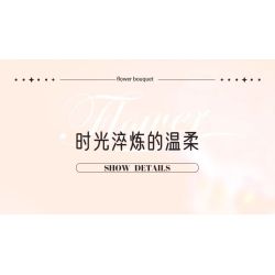 WOMA 11543 Xếp hình lắp ráp ghép mô hình Bó hoa 12 kiểu