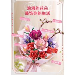 WOMA 11309 Xếp hình lắp ráp ghép mô hình bó hoa