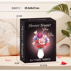 WOMA 11309 Xếp hình lắp ráp ghép mô hình bó hoa