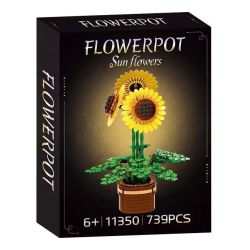 WOMA 11350 Sun Flower Xếp hình lắp ráp ghép mô hình hoa hướng dương