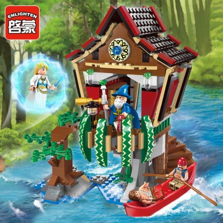 Enlighten 1309 Qman 1309 non  NGÔI NHÀ CỦA PHÙ THỦY bộ đồ chơi xếp lắp ráp ghép mô hình Pirates Of The Caribbean LEGENDARY PIRATES Cướp Biển Vùng Caribe 506 khối