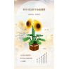 WOMA 11350 Sun Flower Xếp hình lắp ráp ghép mô hình hoa hướng dương