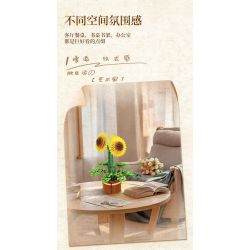WOMA 11350 Sun Flower Xếp hình lắp ráp ghép mô hình hoa hướng dương
