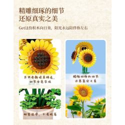 WOMA 11350 Sun Flower Xếp hình lắp ráp ghép mô hình hoa hướng dương