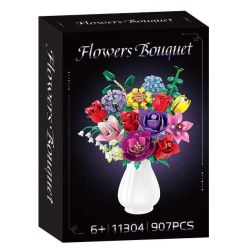 WOMA 11304 Flowers Bought Xếp hình lắp ráp ghép mô hình Thời gian lãng mạn 16 bông hoa