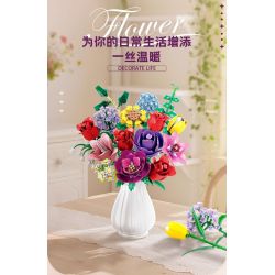 WOMA 11304 Flowers Bought Xếp hình lắp ráp ghép mô hình Thời gian lãng mạn 16 bông hoa