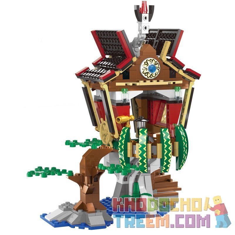 Enlighten 1309 Qman 1309 non  NGÔI NHÀ CỦA PHÙ THỦY bộ đồ chơi xếp lắp ráp ghép mô hình Pirates Of The Caribbean LEGENDARY PIRATES Cướp Biển Vùng Caribe 506 khối