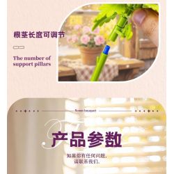 WOMA 11304 Flowers Bought Xếp hình lắp ráp ghép mô hình Thời gian lãng mạn 16 bông hoa