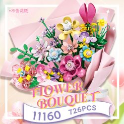 WOMA 11160 Flowers Bought Xếp hình lắp ráp ghép mô hình Bó hoa 15 bông