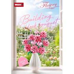 WOMA 11341 Flowers Bought Xếp hình lắp ráp ghép mô hình thược dược
