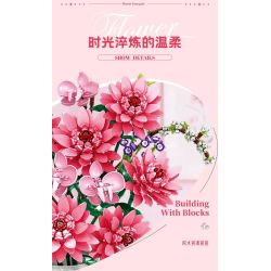 WOMA 11341 Flowers Bought Xếp hình lắp ráp ghép mô hình thược dược