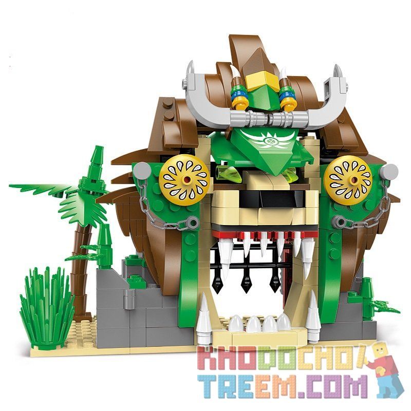 Enlighten 1308 Qman 1308 non  NHÀ TÙ SƯ TỬ bộ đồ chơi xếp lắp ráp ghép mô hình Pirates Of The Caribbean LEGENDARY PIRATES Cướp Biển Vùng Caribe 328 khối