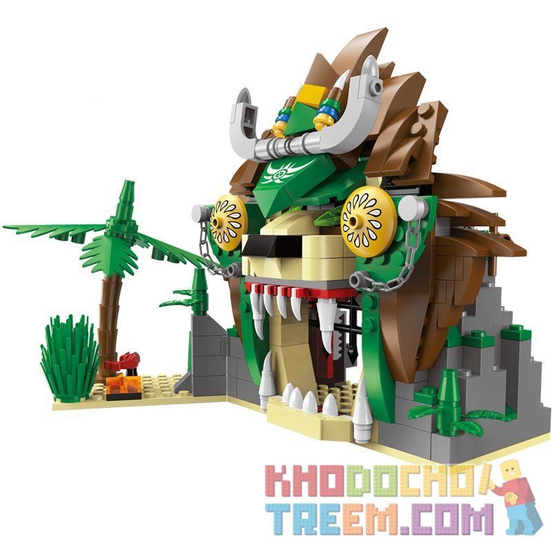 Enlighten 1308 Qman 1308 non  NHÀ TÙ SƯ TỬ bộ đồ chơi xếp lắp ráp ghép mô hình Pirates Of The Caribbean LEGENDARY PIRATES Cướp Biển Vùng Caribe 328 khối