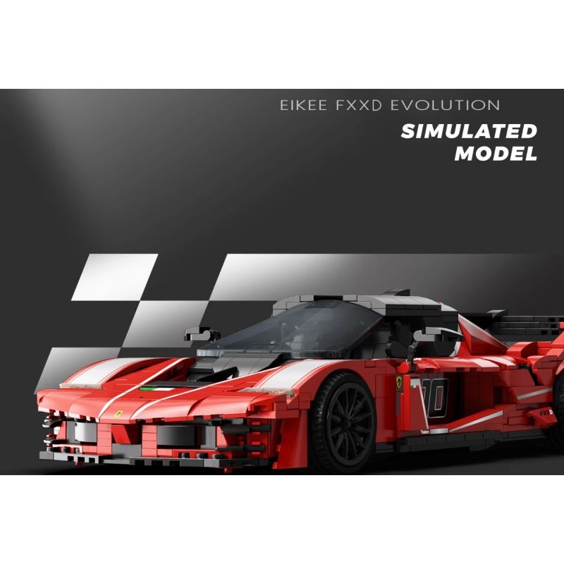 EIKEE Y26033 Ferrari FXX K Evolution Xếp hình lắp ráp ghép mô hình Ferrari FXX K Evolution