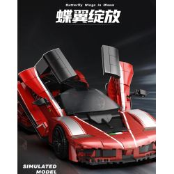 EIKEE Y26033 Ferrari FXX K Evolution Xếp hình lắp ráp ghép mô hình Ferrari FXX K Evolution